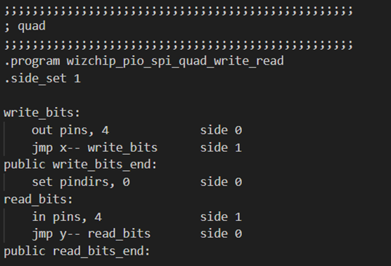 RP2040 PIO QSPI