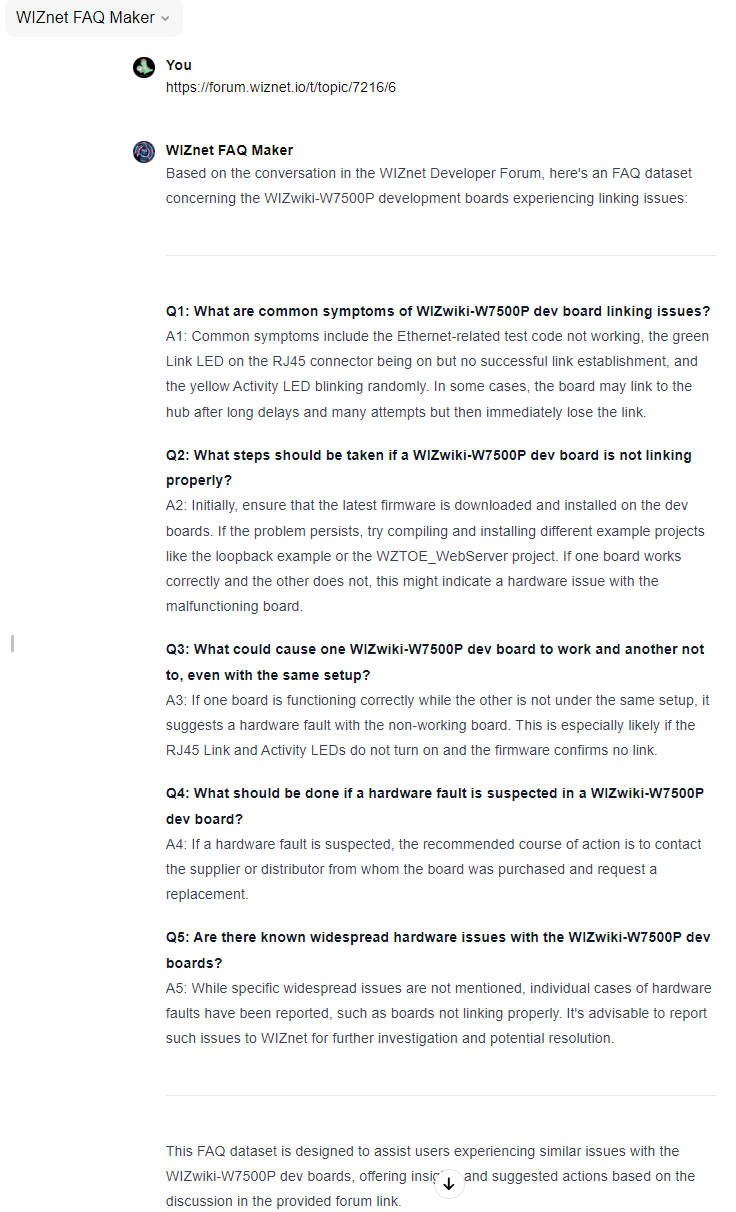 WIZnet FAQ Maker: A Closer Look