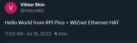 How to Connect Raspberry Pi Pico to Twitter using Ethernet HAT and IFTTT