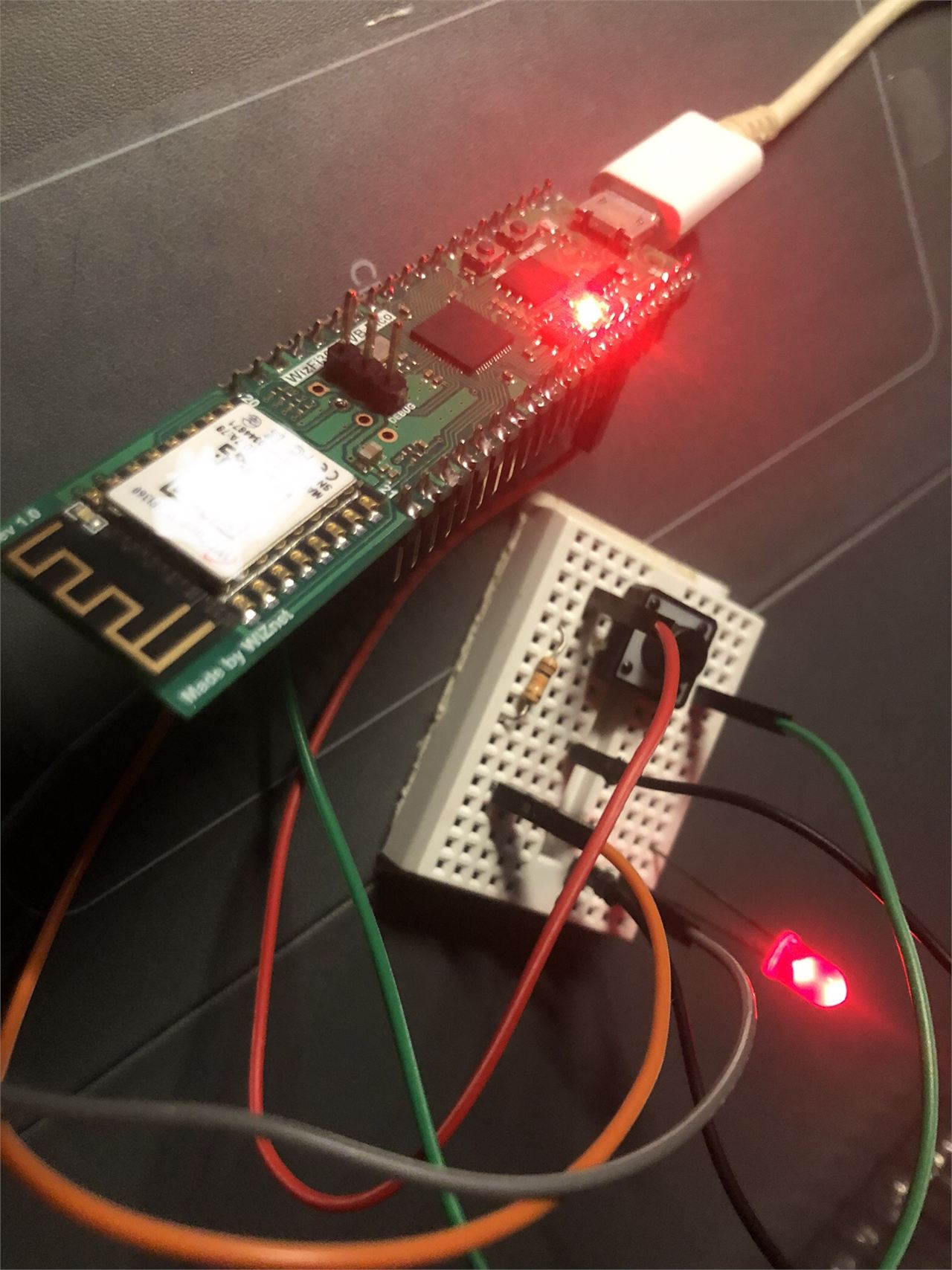 LED & Push Button