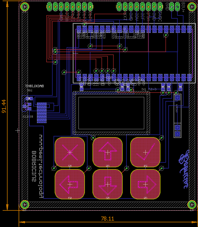 PCB board outline: