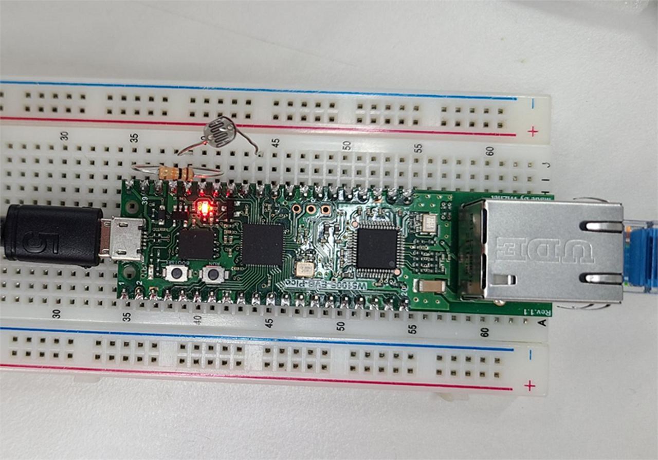 Monitoring light value using W5100S-EVB-Pico & Arduino IDE!, 2.2. Wiring