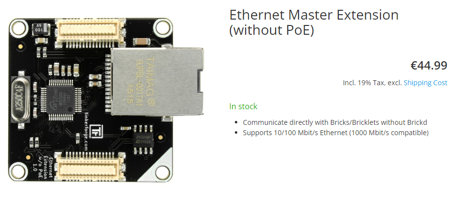 [RE] Ethernet Master Extension (without PoE)