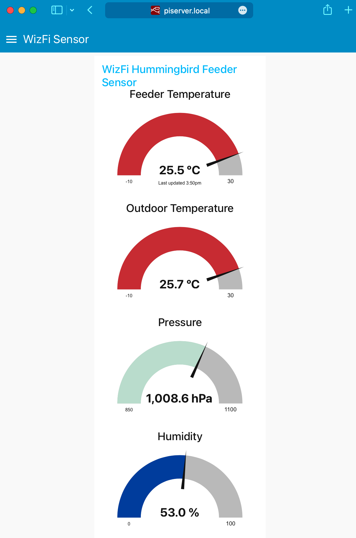 Hummingbird Feeder Monitoring
