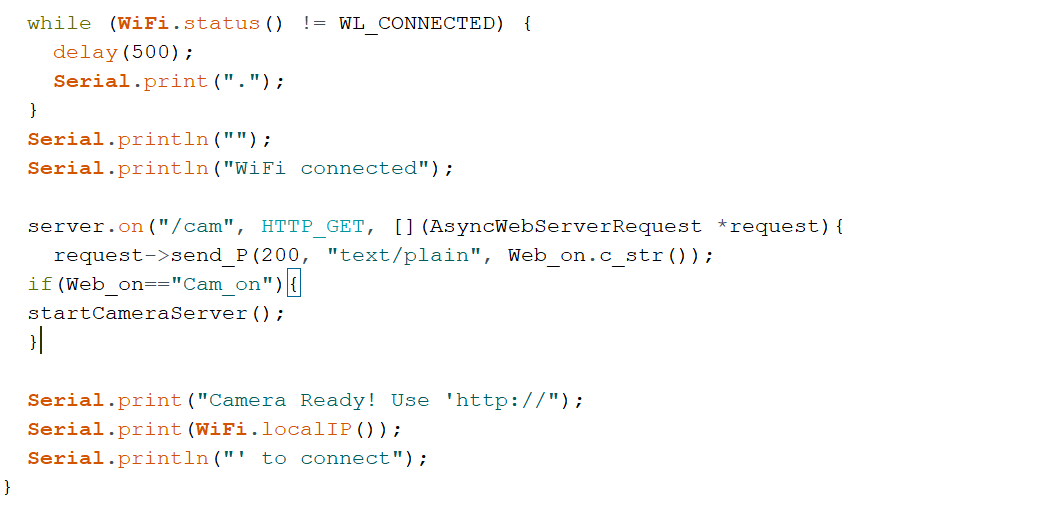 Surveillance -- Security Server, ESP32-CAM