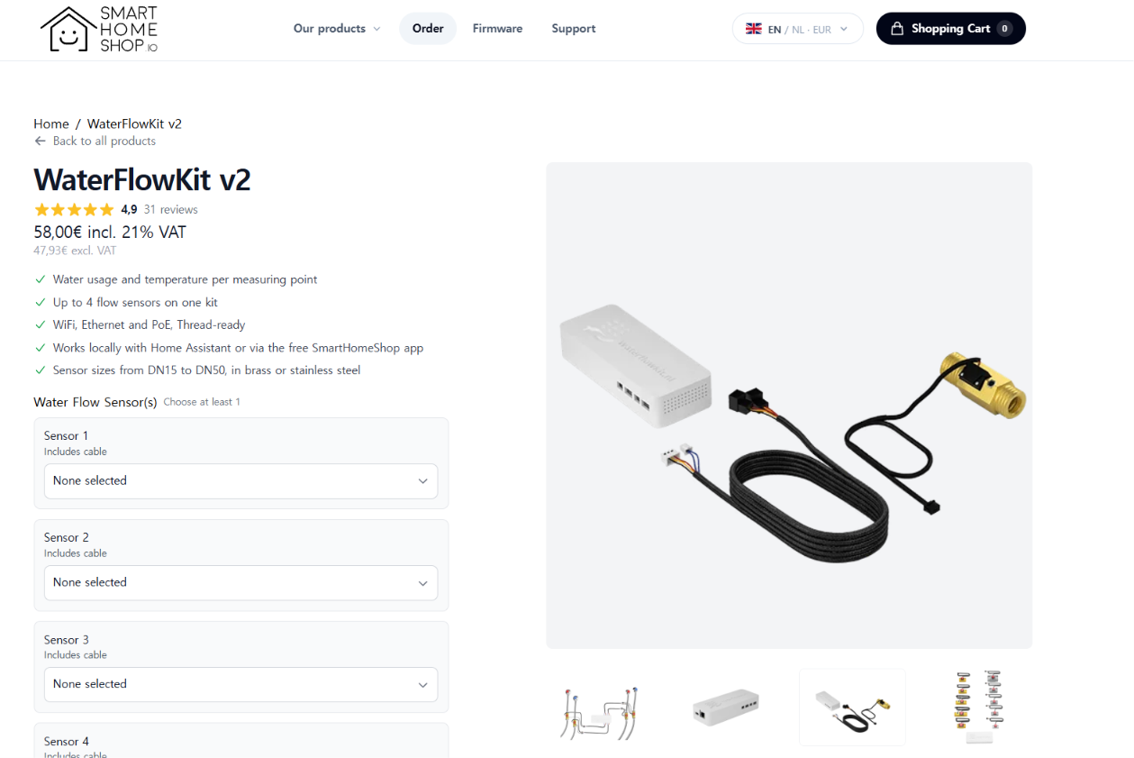 WaterFlowKit V2: Building a Wired Water Flow Monitor for Home Assistant with ESP32-C6 and W5500