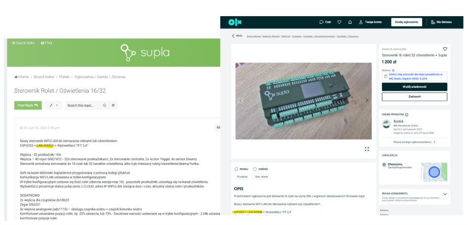 Architecture of a Smart Home Controller Using SUPLA’s supla-device and W5500 Ethernet, Overview