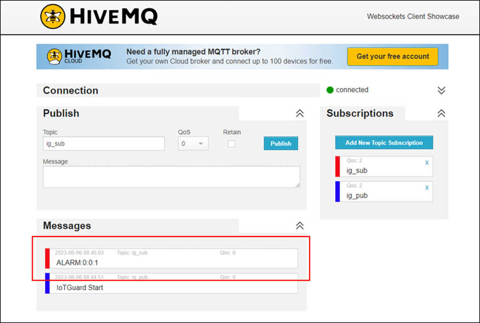 # MQTT broker setting implementation