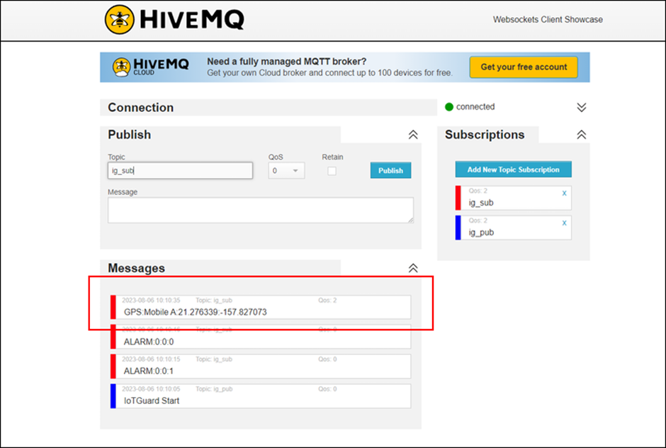 # MQTT broker setting implementation