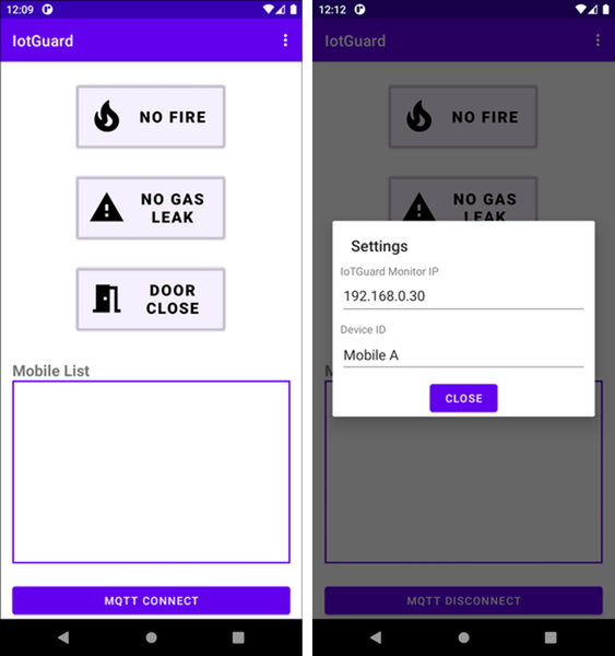 # IotGuard android application