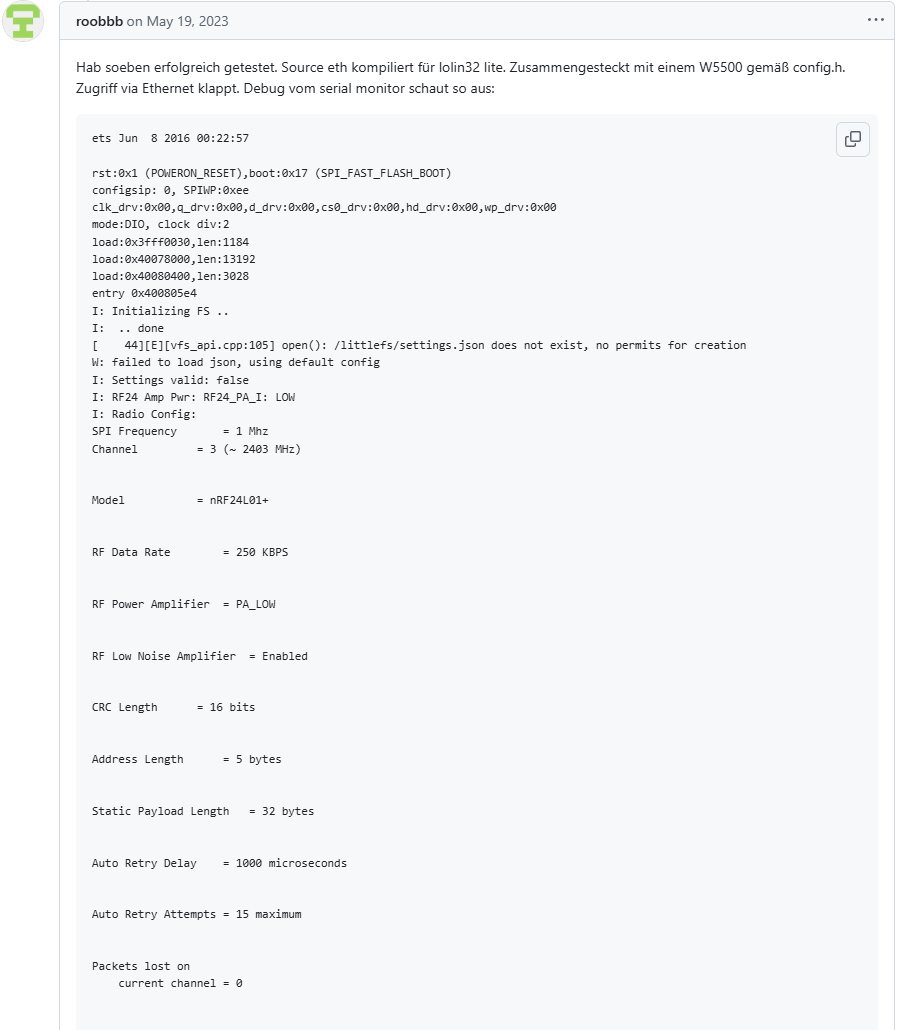 ahoy, Github Issue