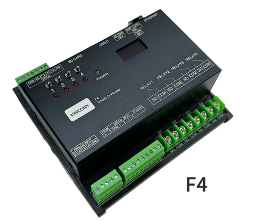 KinCony F4로 4채널 릴레이 + 센서입력 + LAN 제어 한 번에 묶기