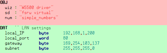 Network Configuration