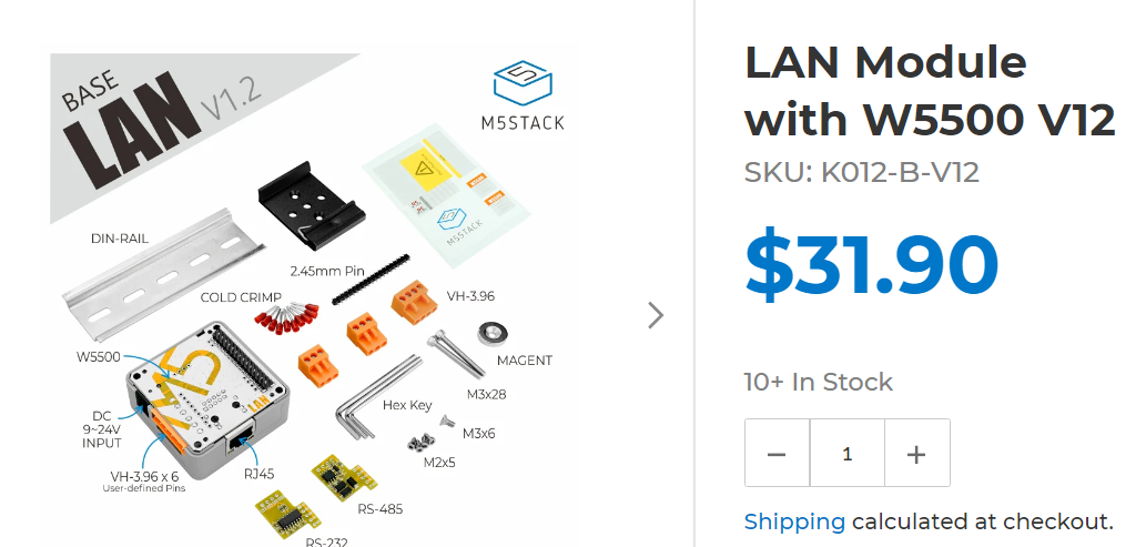 Introduction to WIZnet W5500 and M5Stack LAN Module