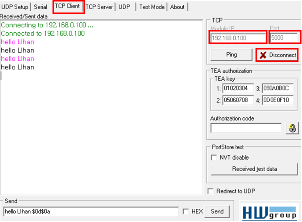 Getting Started with W55RP20 on Ubuntu, Loopback TEST