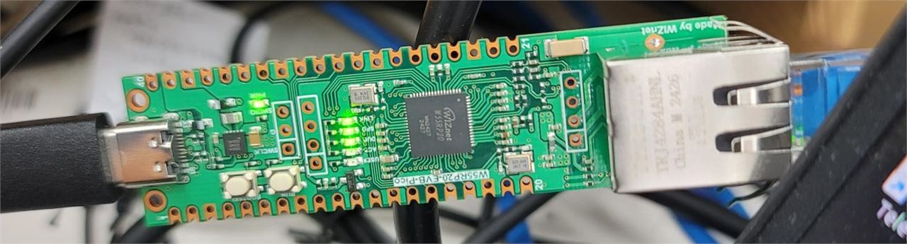W55RP20-EVB-PICO SNTP example, Setup board