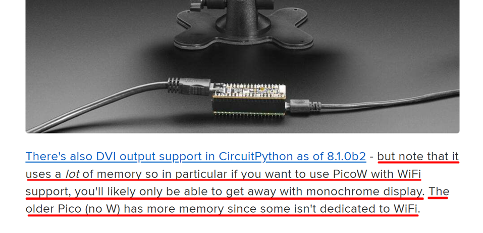 RP2040-ETH-DVI-ZERO: Adafruit IO Dashboard Monitor ( HDMI / DVI Mode )