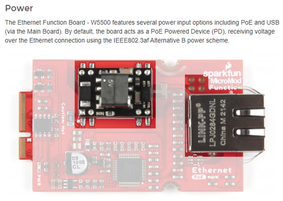 MicroMod Ethernet Function Board - W5500 Hookup Guide