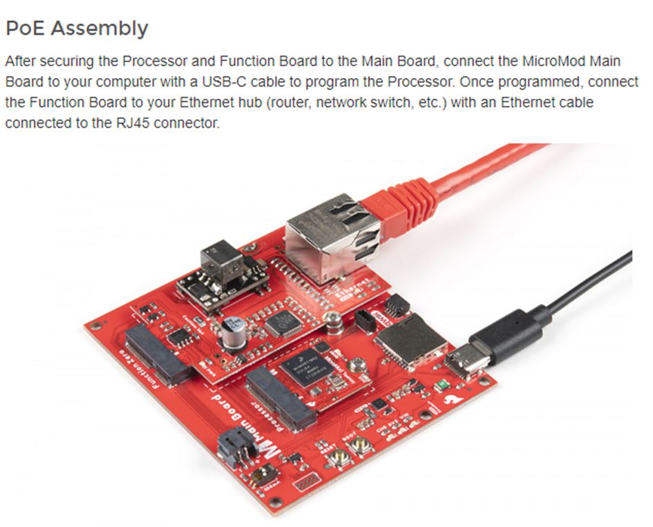 MicroMod Ethernet Function Board - W5500 Hookup Guide