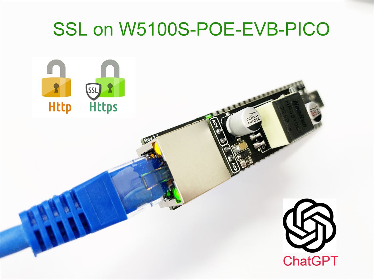 W5100S-POE-EVB-PICO With SSL/TLS  ( New ChatGPT API )