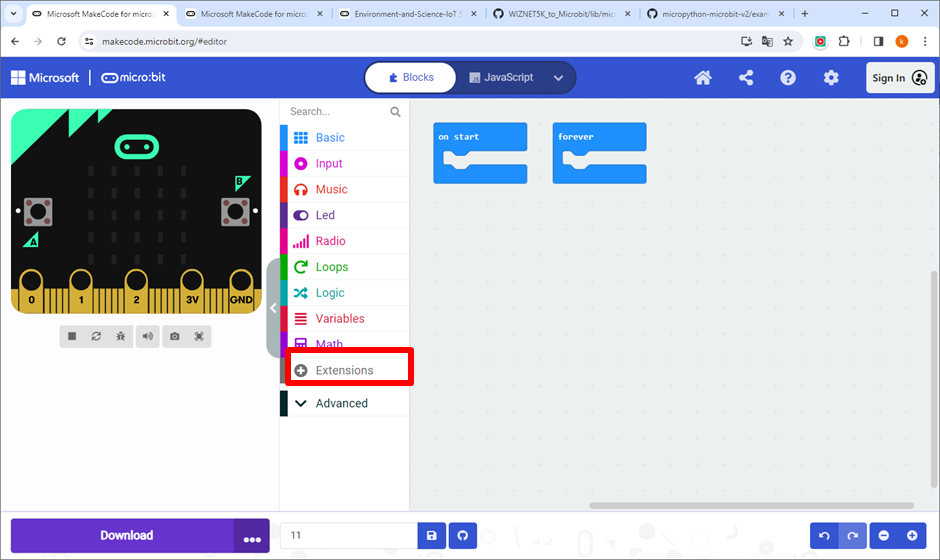 Micro:bit make code