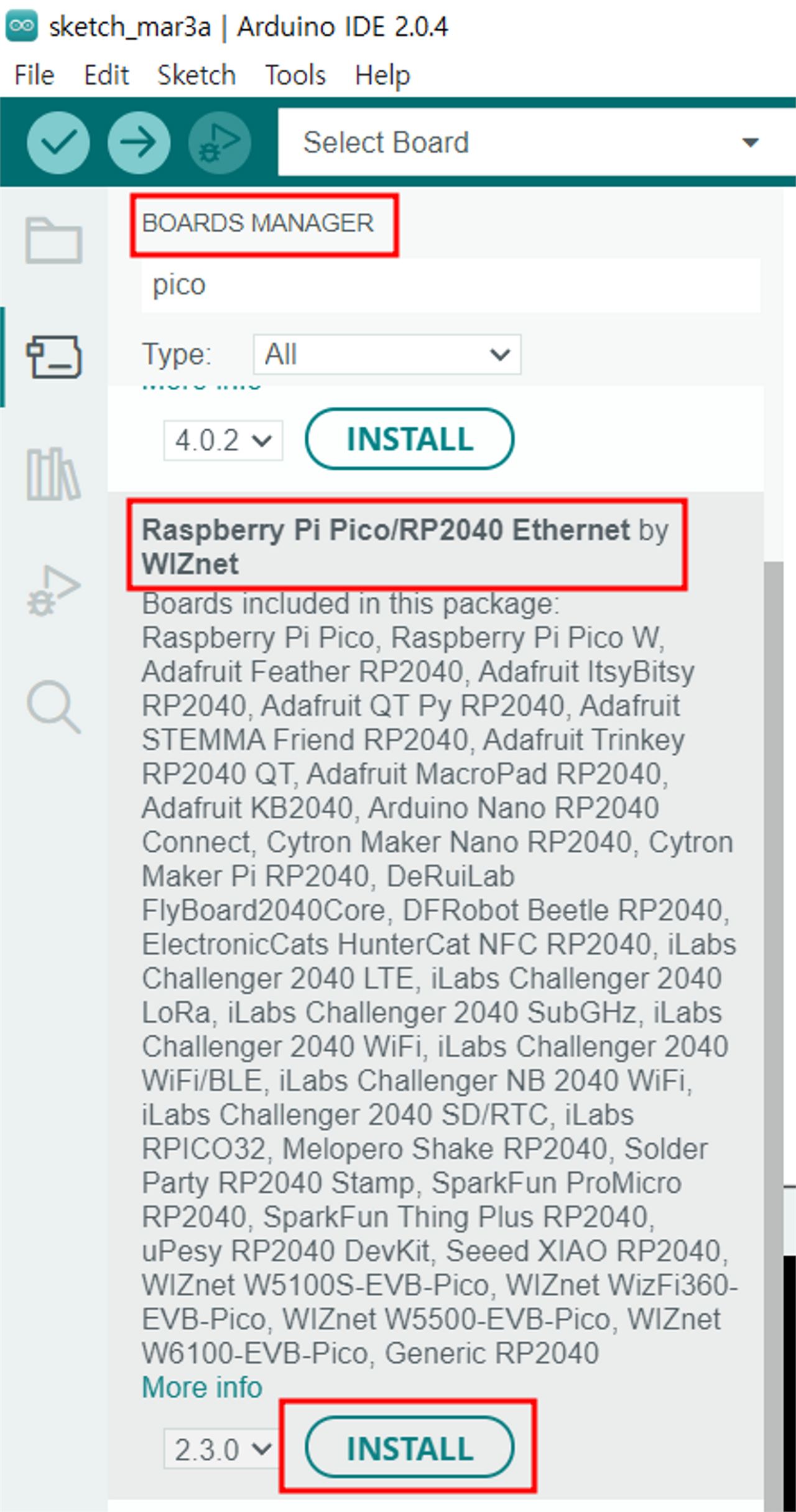 3.1.2. Add Board Manager