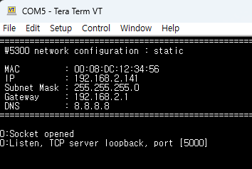 W5300_STM32F429_FWUP Example, Test Exmample