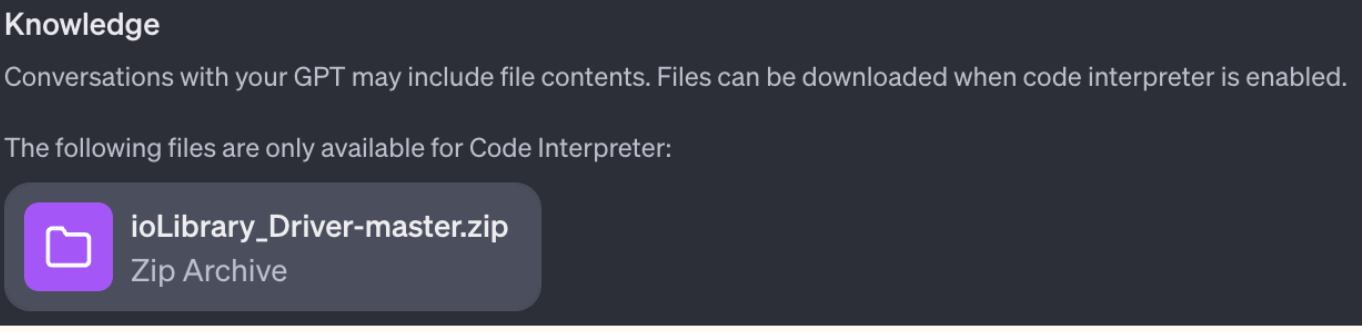 GPTs make iOLibrary Chatbot