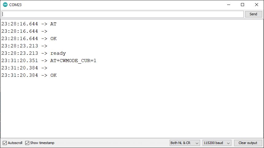 Step 2: Test WizFi360-EVB-Mini connection