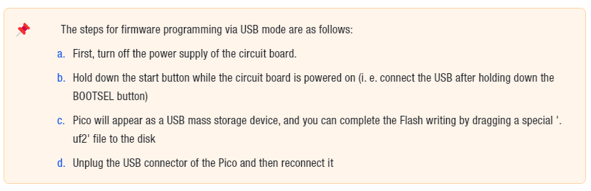 【Preliminary Note】The original hardware example in this article was written based on the RP2040. The actual hardware used in