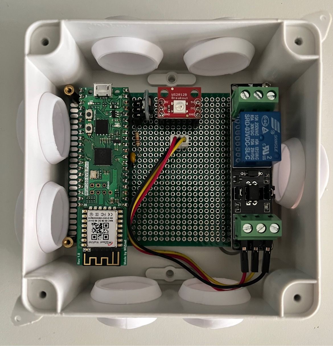 Tank Level Control using WizFi360-EVB-Pico and AWS Services, Hardware details
