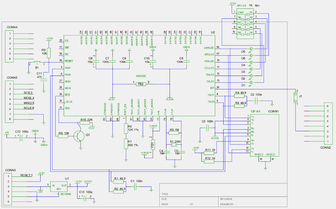 DIY Ethernet shield (W5100)