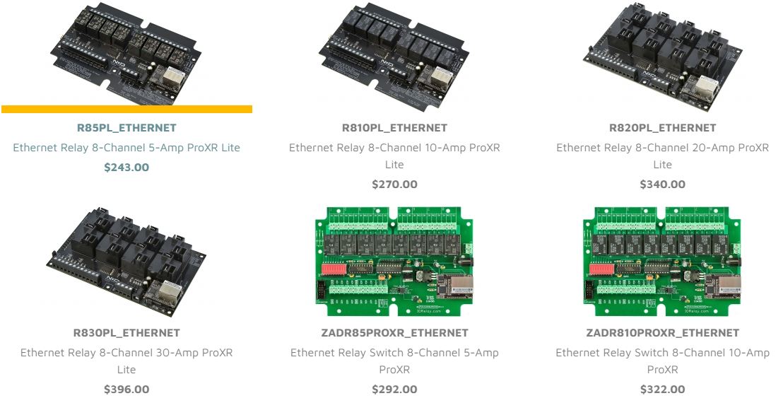Selecting an Ethernet Relay Switch
