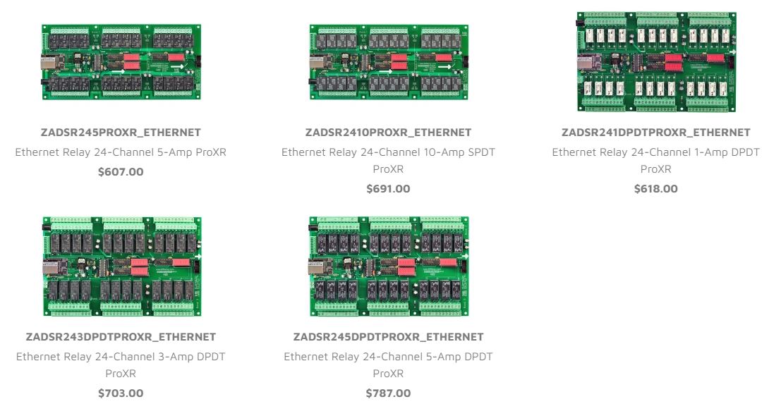 Selecting an Ethernet Relay Board