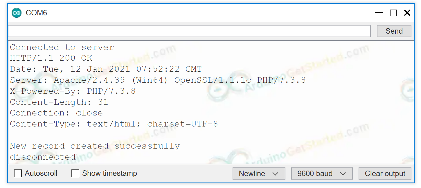 Arduino - MySQL