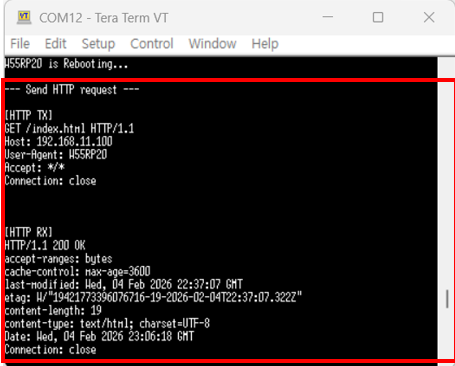 ioNIC HTTP Client C Example