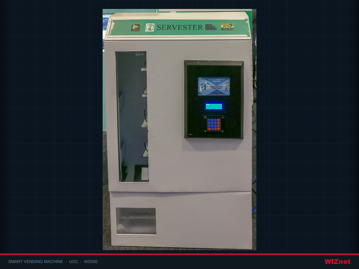 Smart Vending Machine Gen-2, a compact wall-mounted cashless vending unit with keypad and display