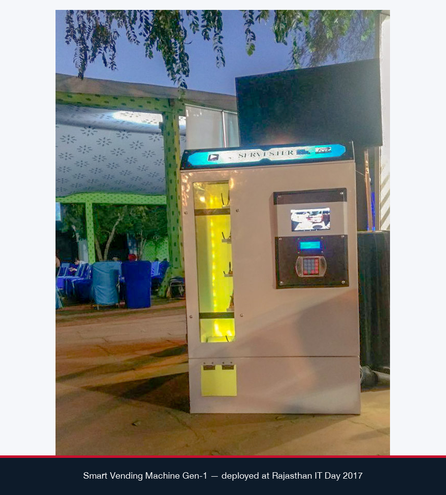 Smart Vending Machine Gen-1, an earlier version of the cashless vending unit
