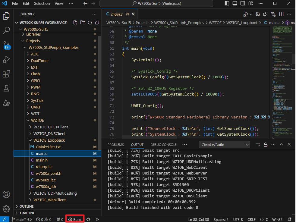 Surf 5 - Loopback server example in VS Code