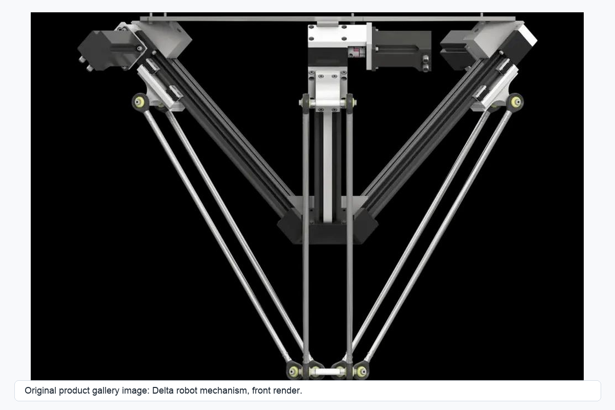 Delta robot front render from the original product gallery