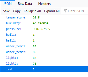 JSON response in pretty form