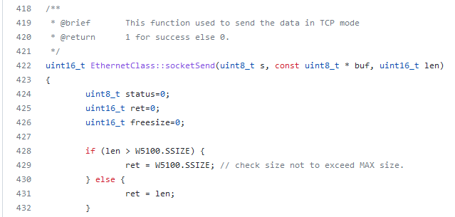 Ethernet TCP Performance with Arduino