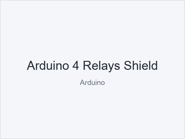 Arduino 4 Relays Shield