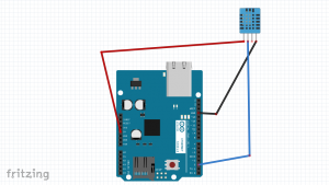 Room temperature sensor with display on Mobile