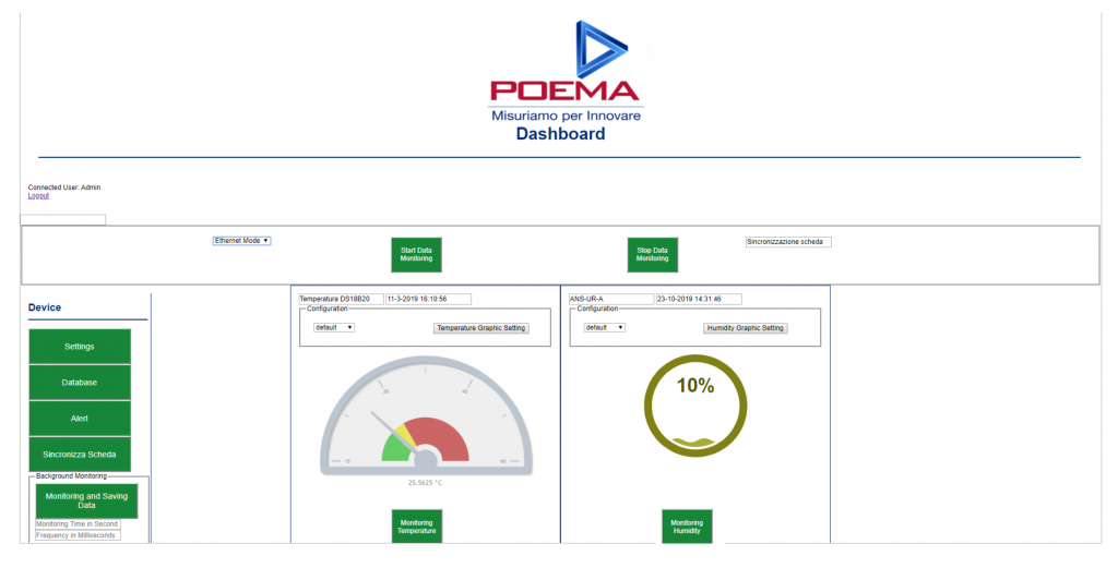 Figure 14. A screenshot of the dedicated Web application.