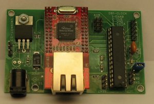 Internet Clock using Wiznet Module WIZ810MJ, Pictures