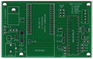 Internet Clock using Wiznet Module WIZ810MJ, Pictures