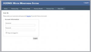 The H2ONO Wireless Water Use Monitor System, The Website