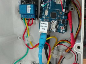 Boom barrier and Traffic light control with Arduino via Ethernet