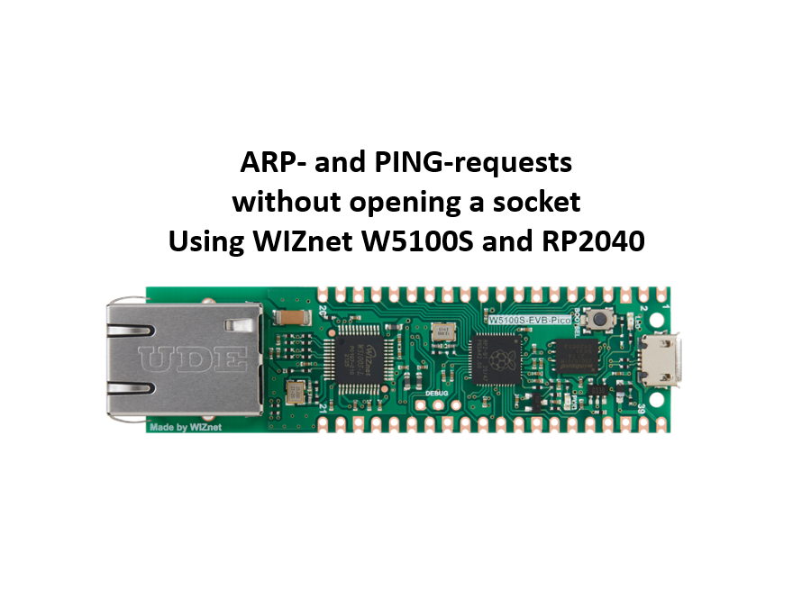 Using Socket-less commands with RP2040 and W5100S